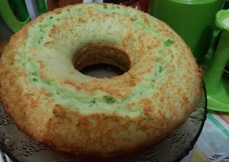 resep makanan Bolu Pandan panggang Jadul