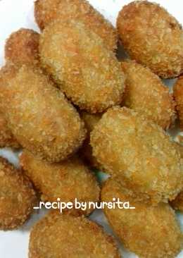 Kroket Kentang Isi Ayam, Buncis dan Wortel