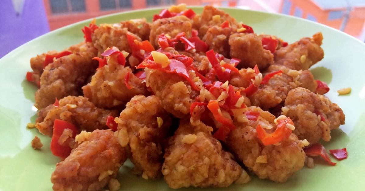 Resep Ayam Cabai Garam ala Farah Qubayla