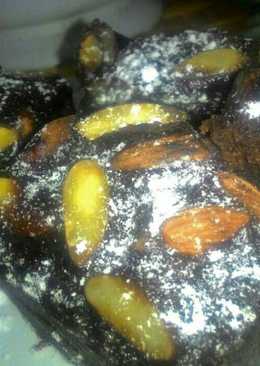 Brownis Almond kukus