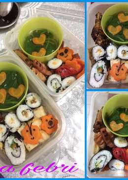 Sushi isi sayur bayam