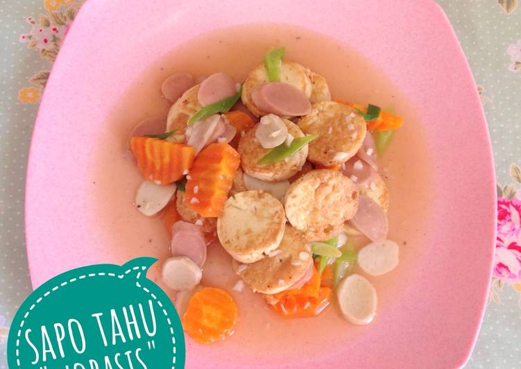 Resep Sapo Tahu "Wobasis" (Wortel Bakso Sosis) Dari Melia Suciati