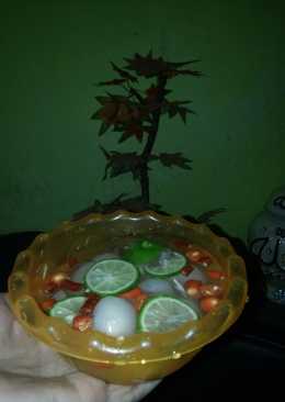 Asinan Rambutan simpel (bahan familiar)