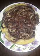 Marble butter cake kukus