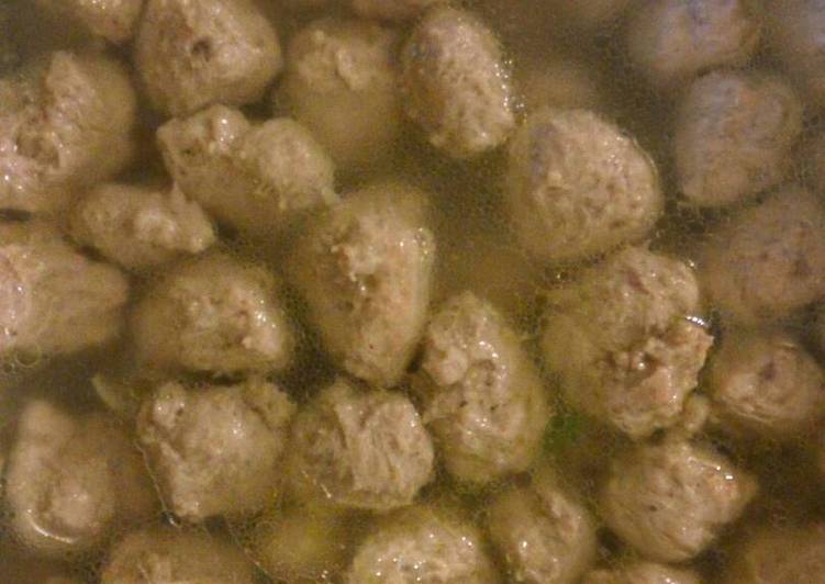 resep lengkap untuk Bakso Homemade #no micin#