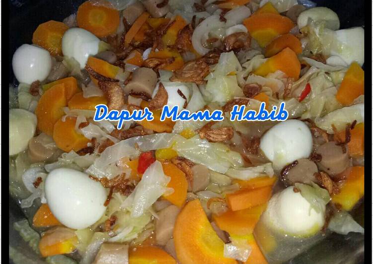 resep masakan Sayur Tumis Kol Wortel Spesial with telur puyuh dan sosis ayam
