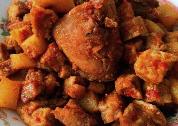 resep masakan Ayam dan sambel goreng bumbu bali