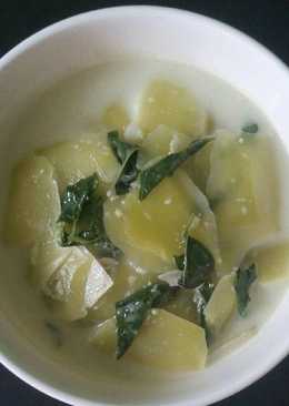Sayur bobor pepaya muda daun kemangi