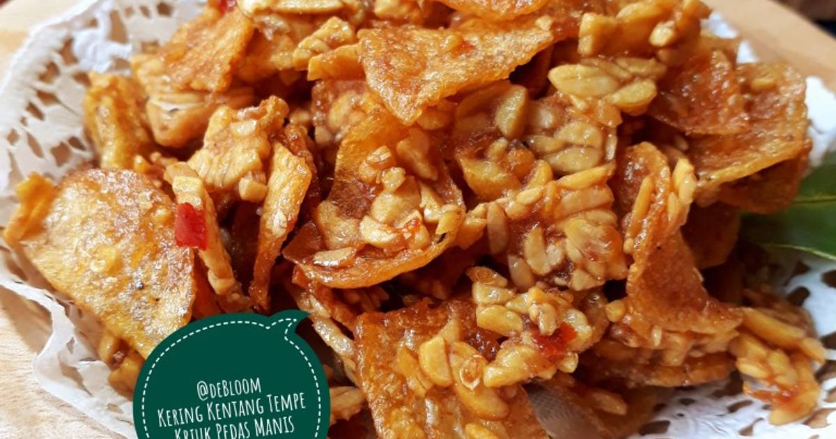  Resep  492 Kering  Kentang Tempe Kriuk  Pedas Manis oleh JE 