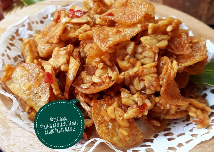 gambar untuk cara membuat 492. Kering Kentang Tempe Kriuk Pedas Manis