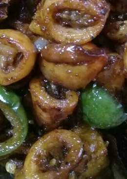 Tumis asin cumi tempe
