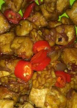 Tahu tempe kecap manis saus tiram