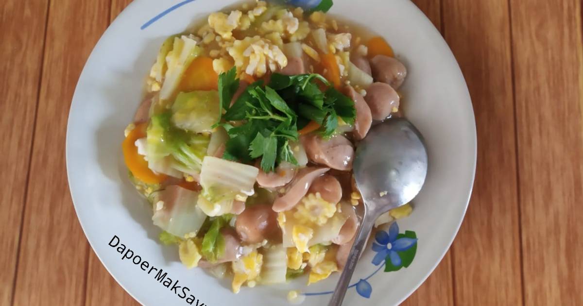 50 resep  capcay  telur kuah kental enak dan sederhana Cookpad