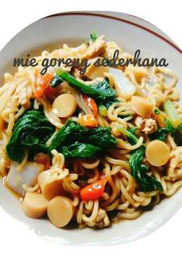 Mie goreng sederhana (mie goreng nyemek)