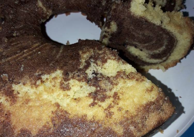 resep masakan Butter cake (marmer cake) law thomas 6 telur