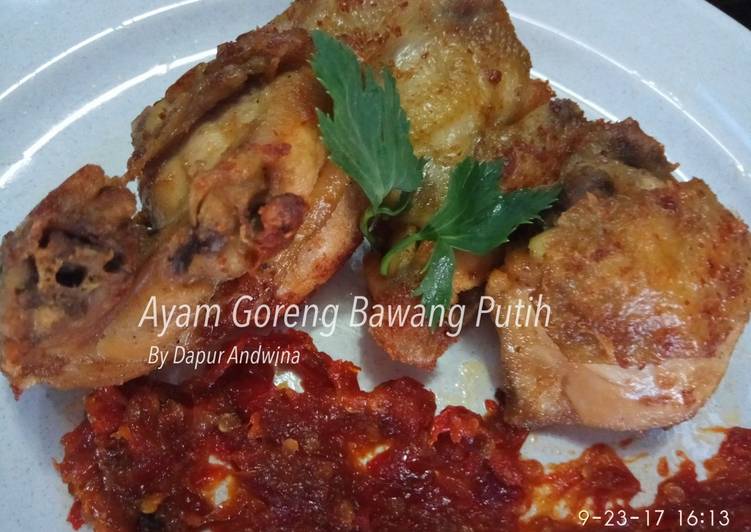 gambar untuk cara membuat Ayam Goreng Bawang Putih