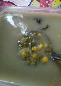 Bubur kacang ijo dan jagung (burjogung)