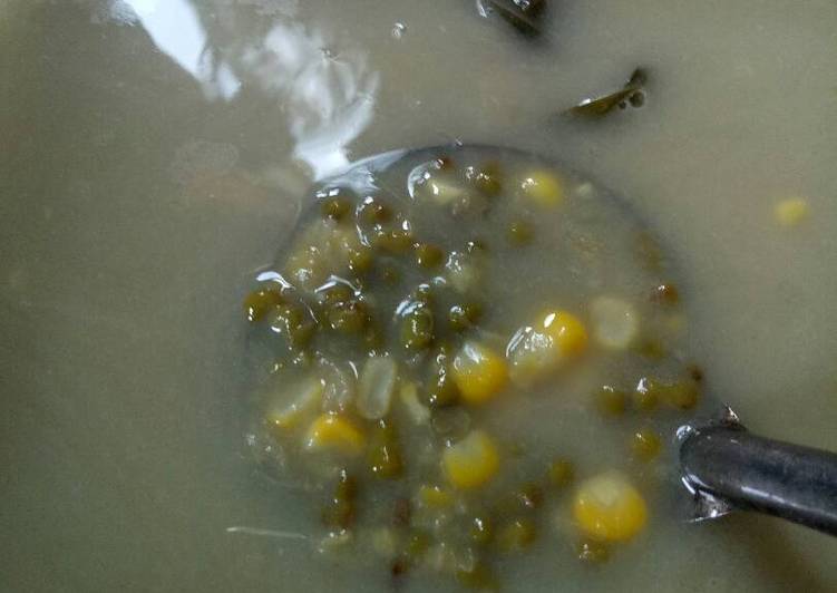 gambar untuk resep makanan Bubur kacang ijo dan jagung (burjogung)