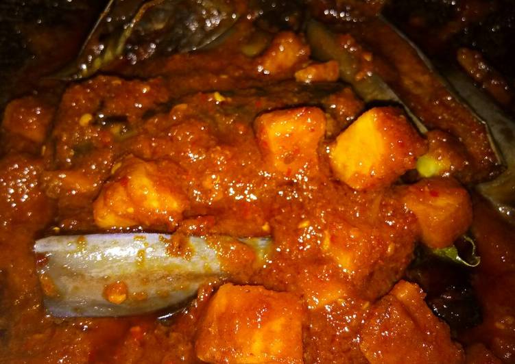 gambar untuk resep makanan Balado ikan asin Jambal Roti dan Terong