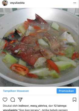 Sop ikan kerapu merah