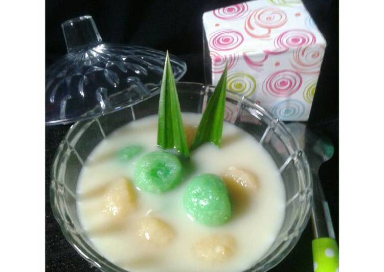 resep masakan Bola-Bola Tape Pandan Wedang Jahe Susu