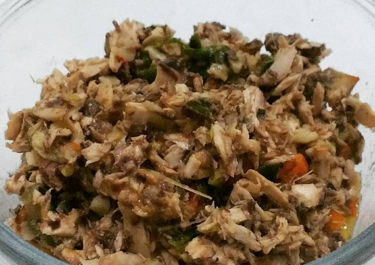 resep masakan Tuna/Tongkol Tumis Lombok Ijo Kuah Santan