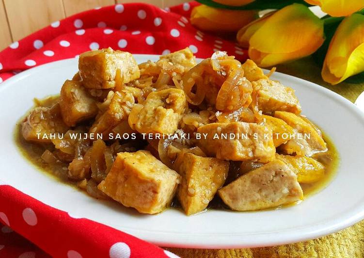 bahan dan cara membuat Tahu Wijen Saos Teriyaki