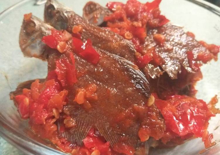 resep masakan Balado ikan asin sepat