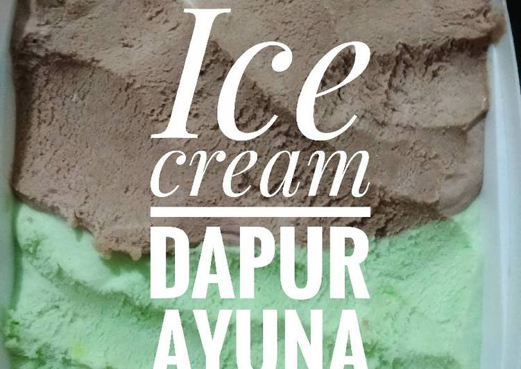 bahan dan cara membuat Es krim lembutttt