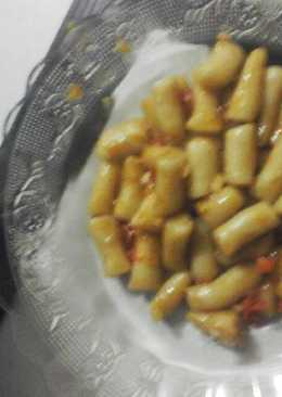 Ttaebokki (kue beras) simple