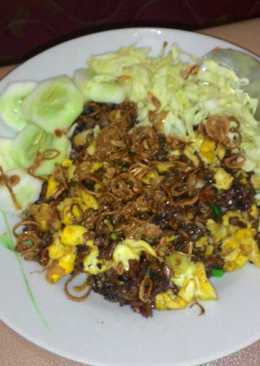 Nasi Mix(hitam,merah,coklat) Goreng Jawa minimalis(tanpa ayam dll)