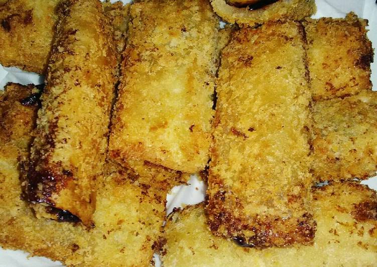 gambar untuk resep Roti Goreng Pisang Coklat renyah dan lezat