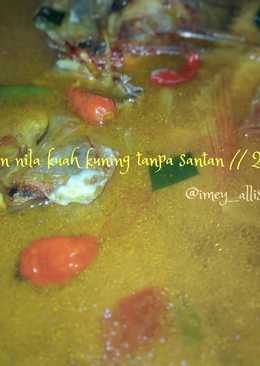 Ikan nila kuah kuning tanpa santan