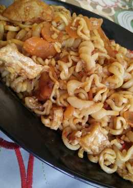 Mie telur fushili goreng pedasss