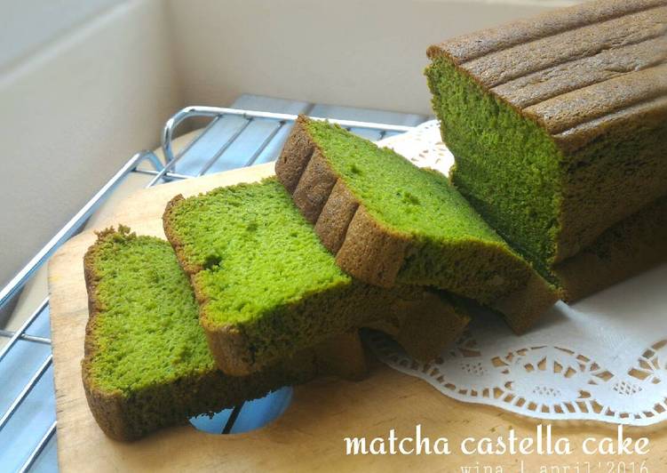 resep masakan Matcha Castella cake