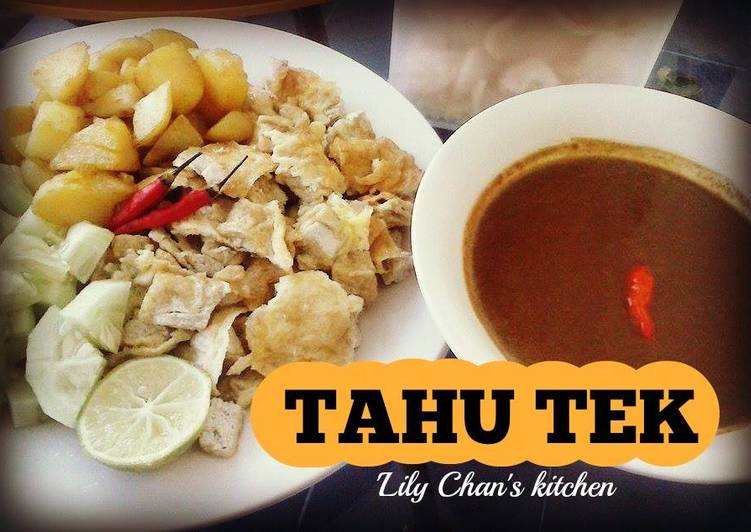 resep lengkap untuk TAHU TEK ala LC