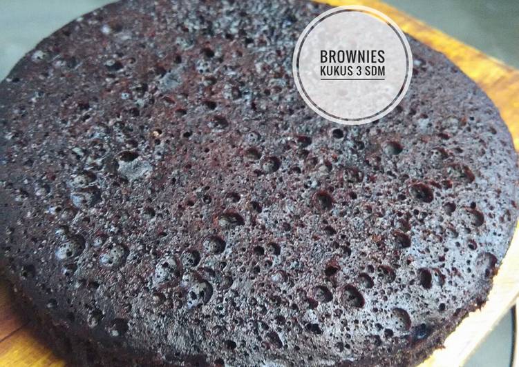 resep masakan Brownies Kukus Simpel 3 sdm