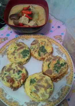 Telur dadar susu sayur