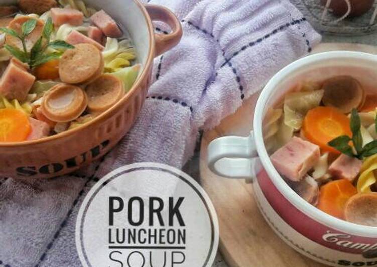 resep lengkap untuk Sup Maling(Pork Luncheon Soup)