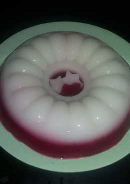 Puding susu buah naga