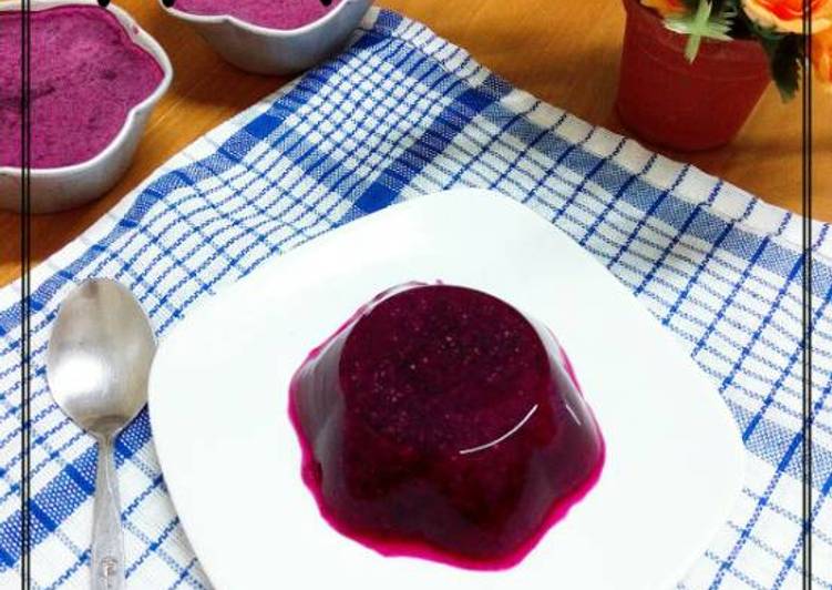 Resep ? Agar Agar Buah Naga ? Kiriman dari ? AYUMIE KITCHEN ?