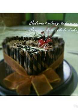 Kue ultah ~basic cake brownies kukus ~