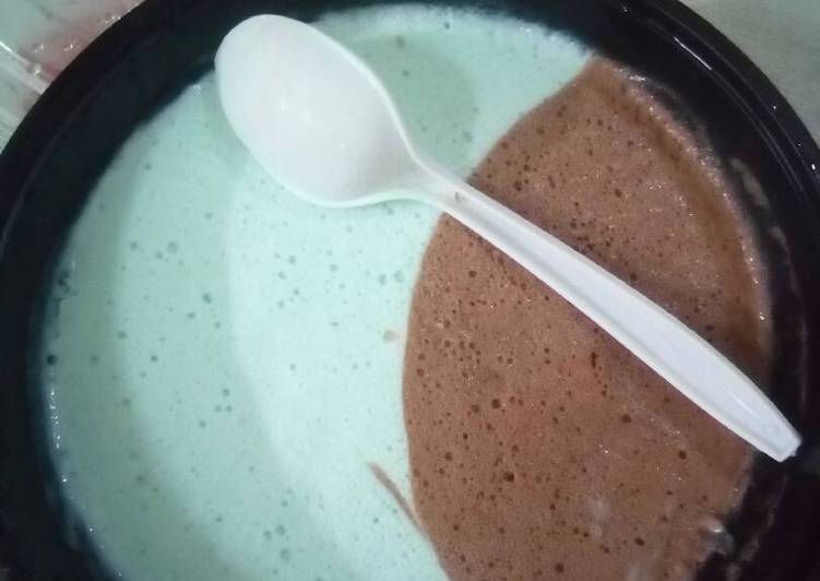 gambar untuk cara membuat Ice cream lumer homemade coklat & bubble gum