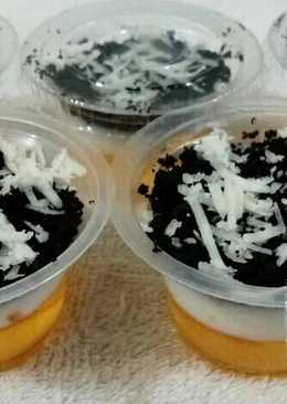 Puding mangga fla susu