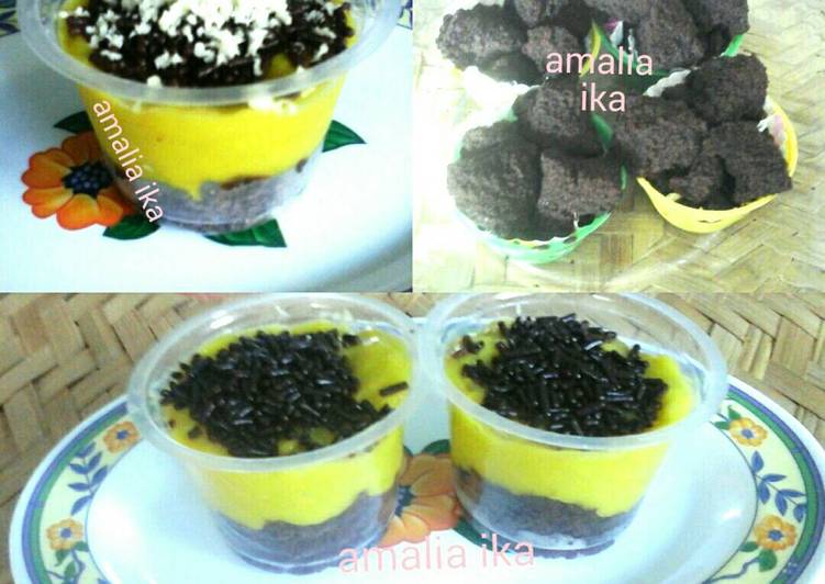 resep lengkap untuk Brownies alpukat simple (eggless, tepung beras) #BrowniesAlpukat