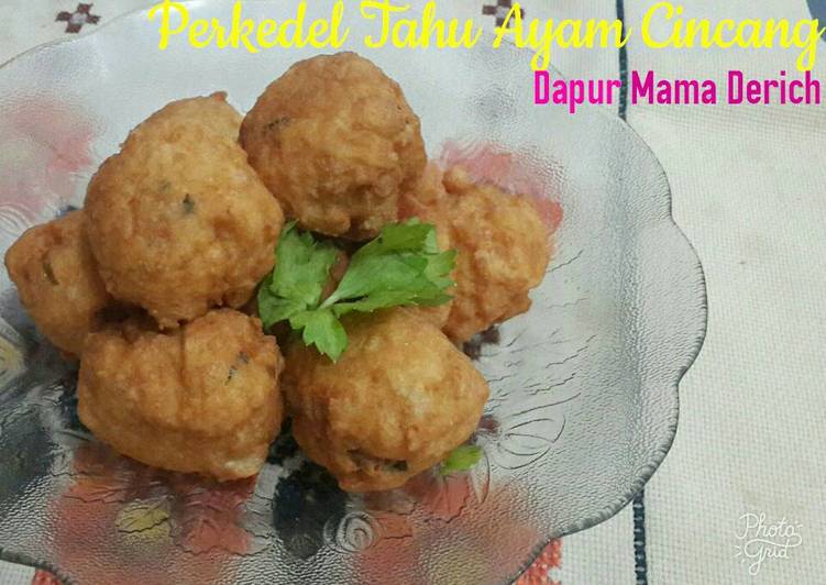 resep makanan Perkedel Tahu Ayam Cincang