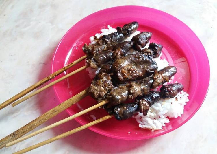 resep makanan sate jeroan manis