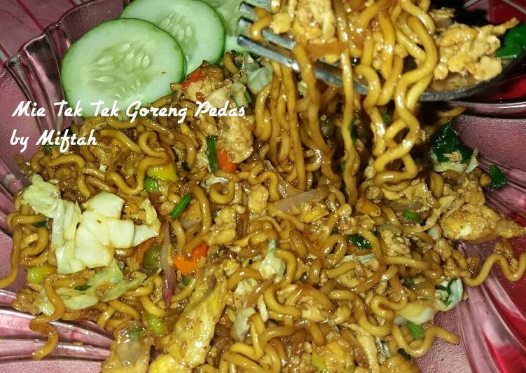 gambar untuk resep Mie Tek Tek Goreng Pedes