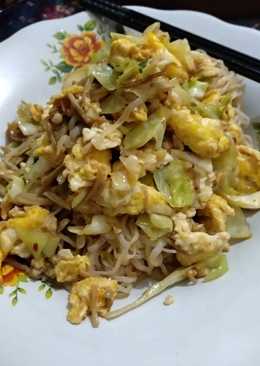 Tumis Muter Bishir kobe (jamur telur bihun shirataki)