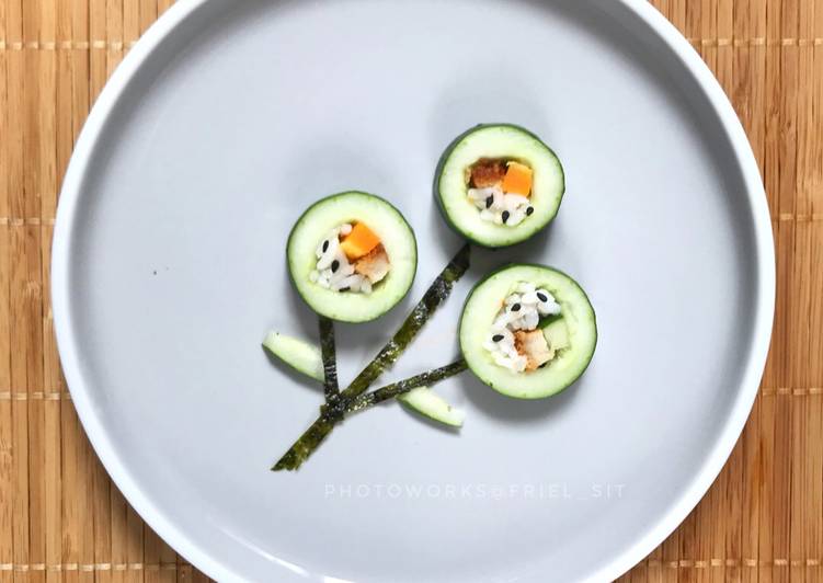 gambar untuk resep makanan Sushi cucumber
